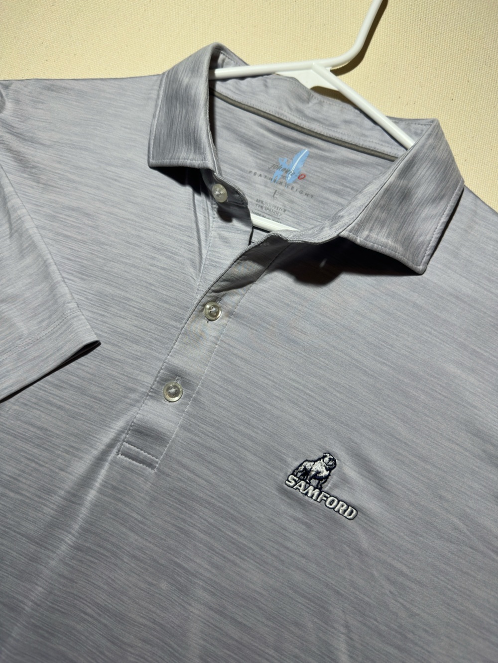 Light Gray Men’s Johnnie-O Polo Shirt x Samford University